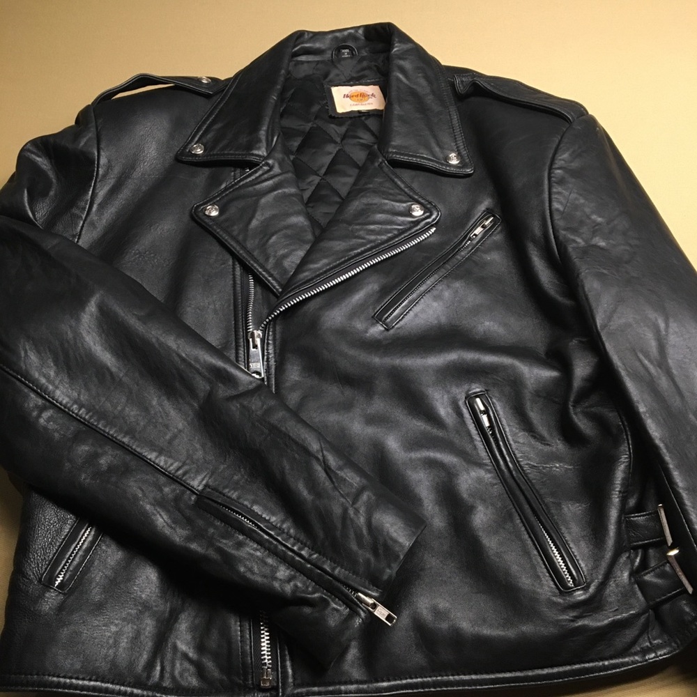 Hard Rock Cafe vintage leather biker jacket